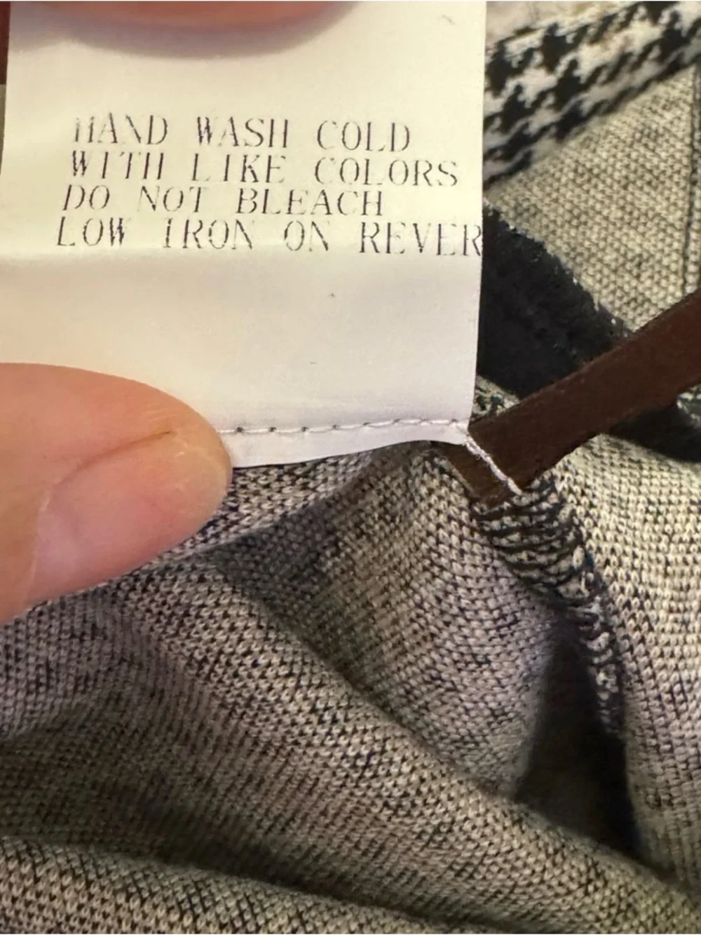 J. McLaughlin Black & Cream Plaid Slim Pants - Picture 8 of 8